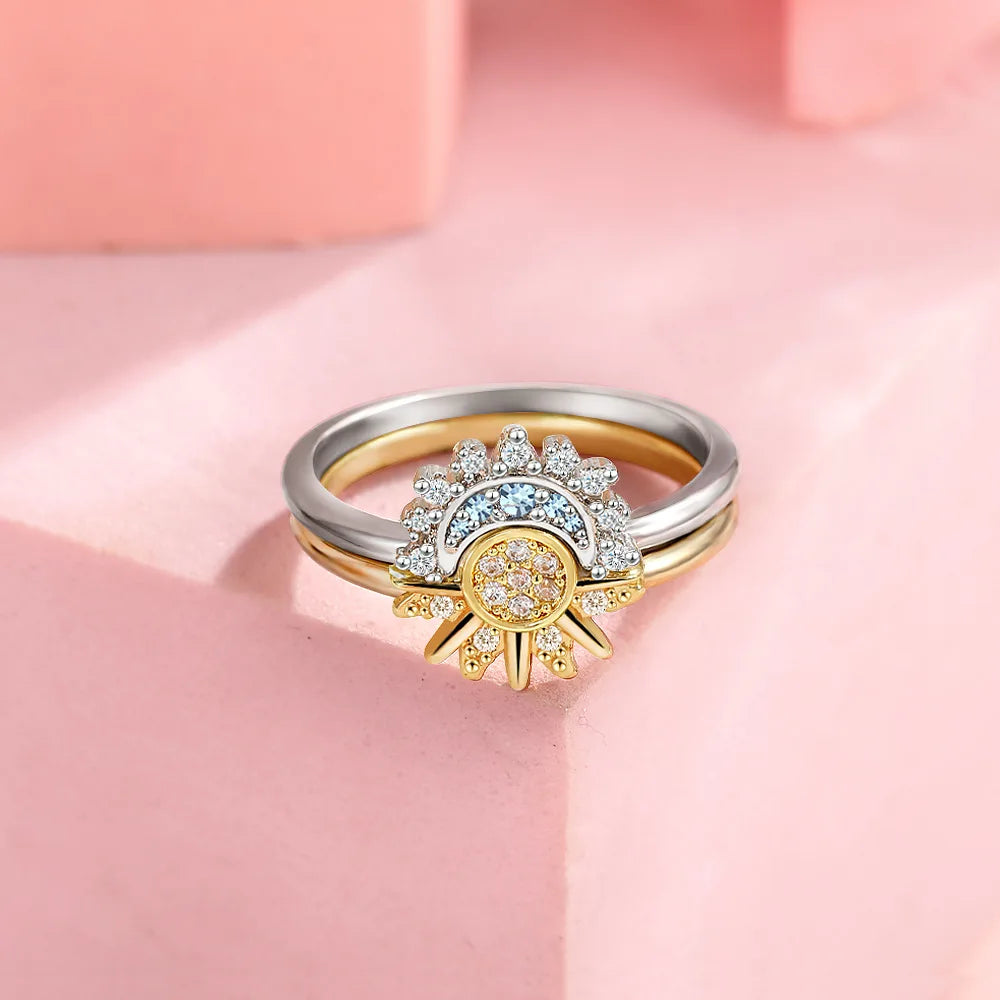 Celestial Sun & Moon Ring