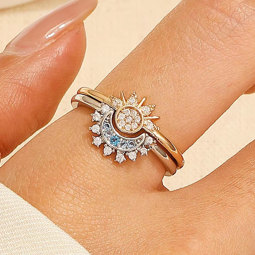 Celestial Sun & Moon Ring